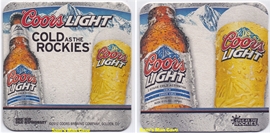 Coors Light Cold As Rockies Beer Coaster