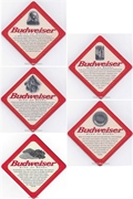 Budweiser Facts Beer Coaster Set
