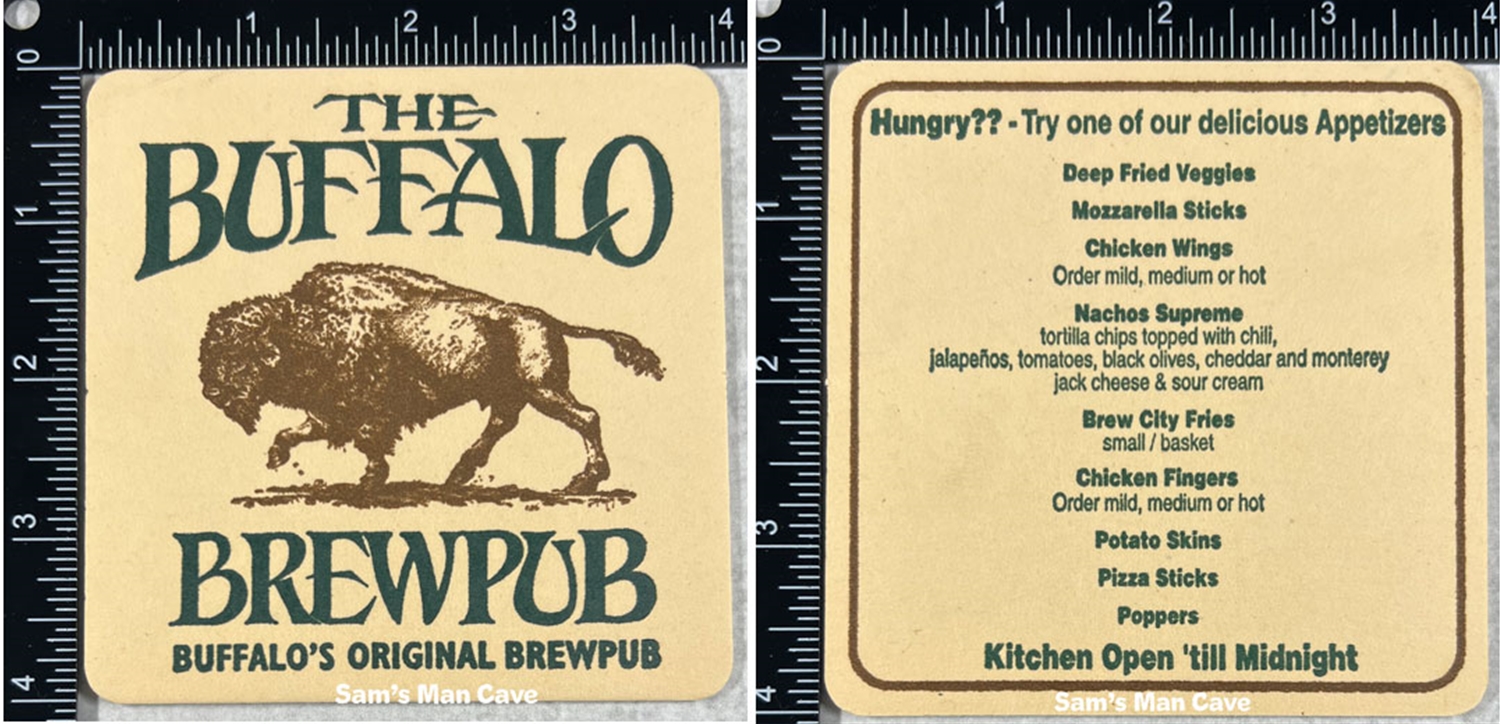 Buffalo Brewpub Beer Coaster