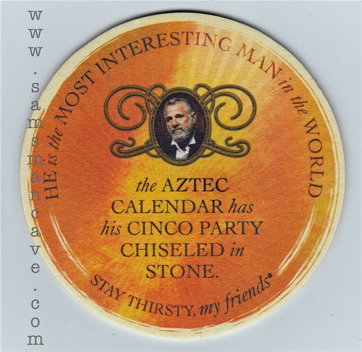 Dos Equis Aztec Beer Coaster