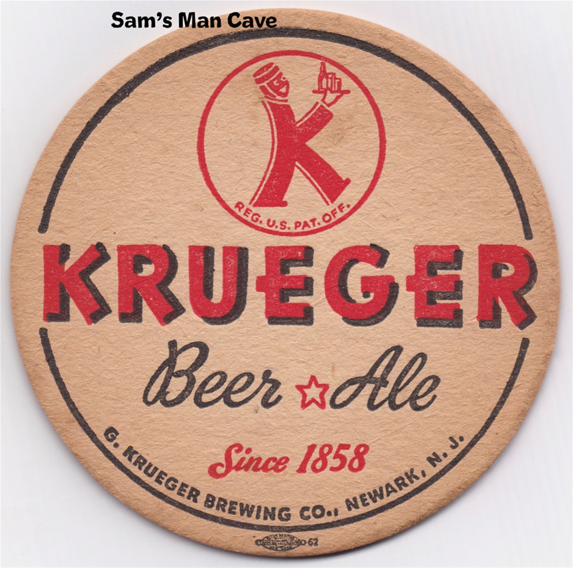 Krueger Beer Ale Beer Coaster