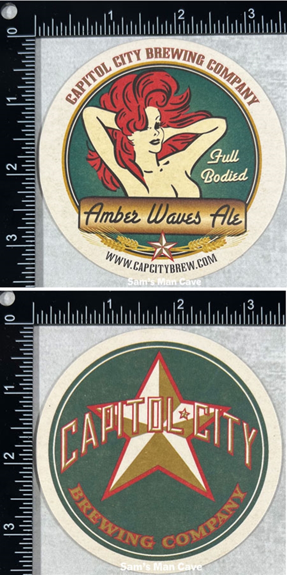 Capitol City Brewing Amber Waves Ale Coaster