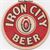 Iron City Beer Expert Beer Coaster front of coaster