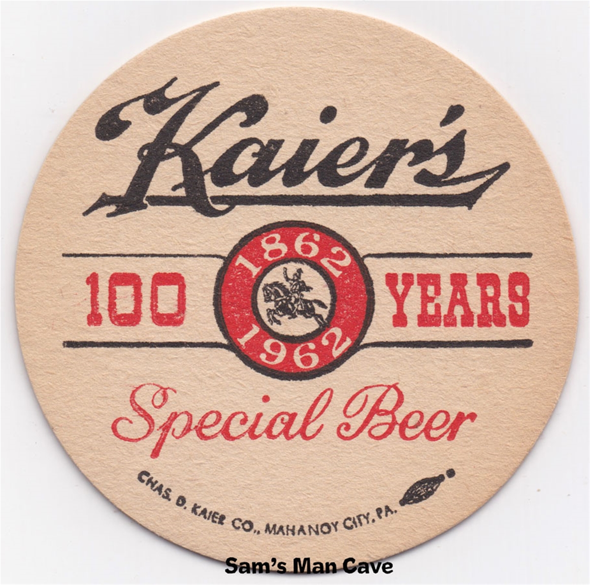 Kaier's 100 Years Beer Coaster