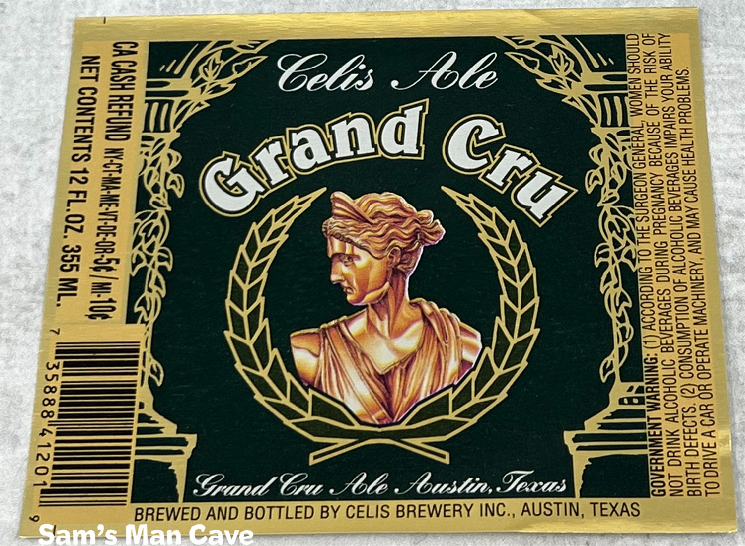 Celis Grand Cru Beer Label