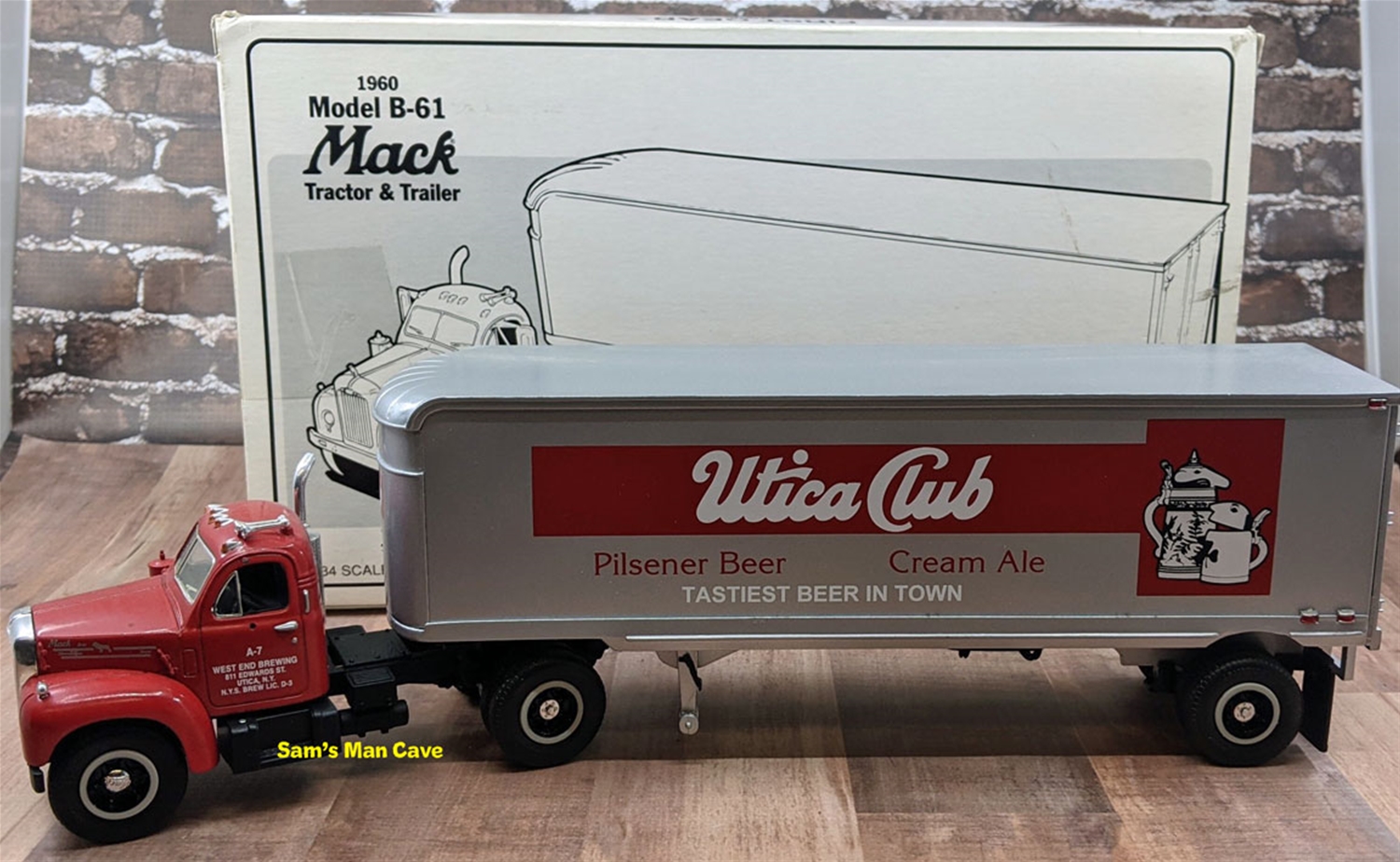 Utica Club 1960 Model B-61 Mack Tractor Trailer