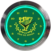 Erin Go Bragh Irish Neon Clock