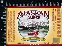 Alaskan Amber Beer Label