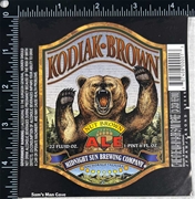 Midnight Sun Brewing Kodiak Brown Ale Label