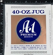 National Brewing A-1 Premium Beer Label