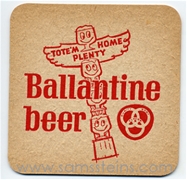Ballantine Tote'm Beer Coaster