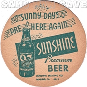 Sunshine Sunny Days Are Here Again Beer Coaster
