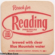 Reading brewed with Beer Coaster