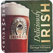 George Killians Irish Red Deliciously Irish Beer Coaster