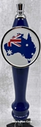 Australian Flag Map Tap Handle