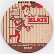 Blatz Waiter Beer Coaster