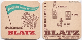 Blatz Smoother Beer Coaster