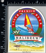 Malibrew Premium Lager Beer Label