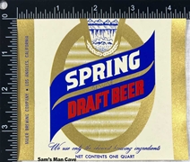 Spring Draft Beer Label