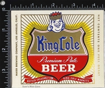King Cole Premium Pale Beer Label