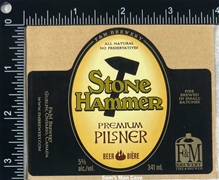 F&M Stone Hammer Pilsner Sticker Label