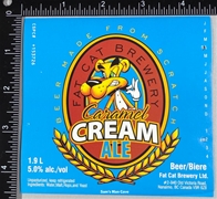 Fat Cat Caramel Cream Ale Label