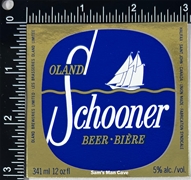 Oland Schooner Beer Bière Label 