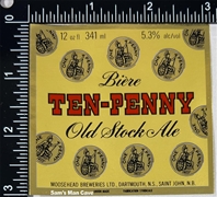 Moosehead Ten-Penny Old Stock Ale Label 