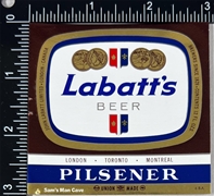 Labatt's Pilsener Beer Label 