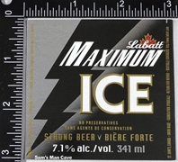 Labatt Maximum Ice Strong Beer Label 