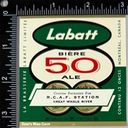 Labatt 50 Biere Ale RCAF Station Label 