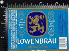 Lowenbrau Special Beer Label