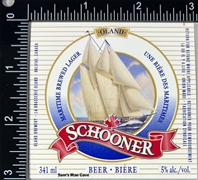 Oland Schooner Beer Bière Label 