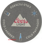 Coors Light Beer Coaster