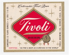 Tivoli Beer Label