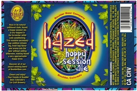 Boulder Beer Hazed Hoppy Session Ale Label