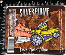 Silver Plume Lawn Mowin' Pilsner Label