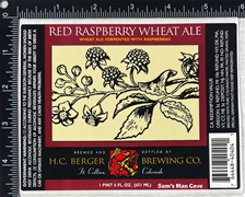 Red Raspberry Wheat Ale Sticker Label
