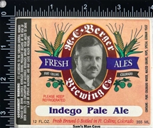 H C Berger Indigo Pale Ale Sticker Label