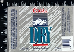 Coors Dry Beer Label