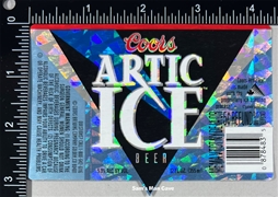 Coors Artic Ice Beer Label