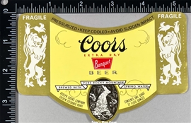 Coors Banquet Beer Label