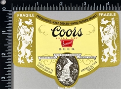 Coors Banquet Beer Label