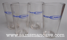 Bud Light Pint Glass Set of Four