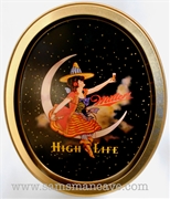 Miller High Life Girl in the Moon Beer Tray