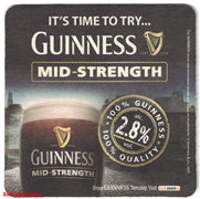 Guinness Mid-Strength Beer Coaster