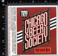 Chicago Beer Society Fine Lager Beer Label