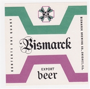 Bismarck Export Beer Label