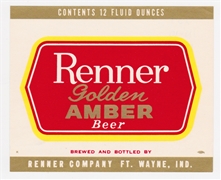 Renner Golden Amber Beer Label