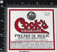 Cook's Premium Beer Label